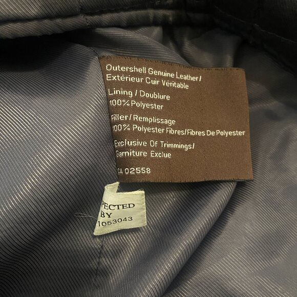 Danier Men's Black Leather Jacket with Quilt Zip out Lining Size 40/XL - Picture 14 of 15